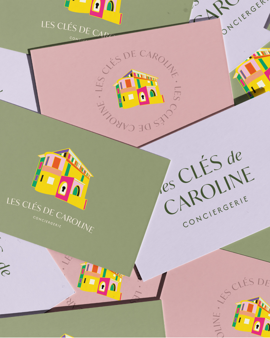Carte de visite Les Clés de Caroline conciergerie dans les Maranges