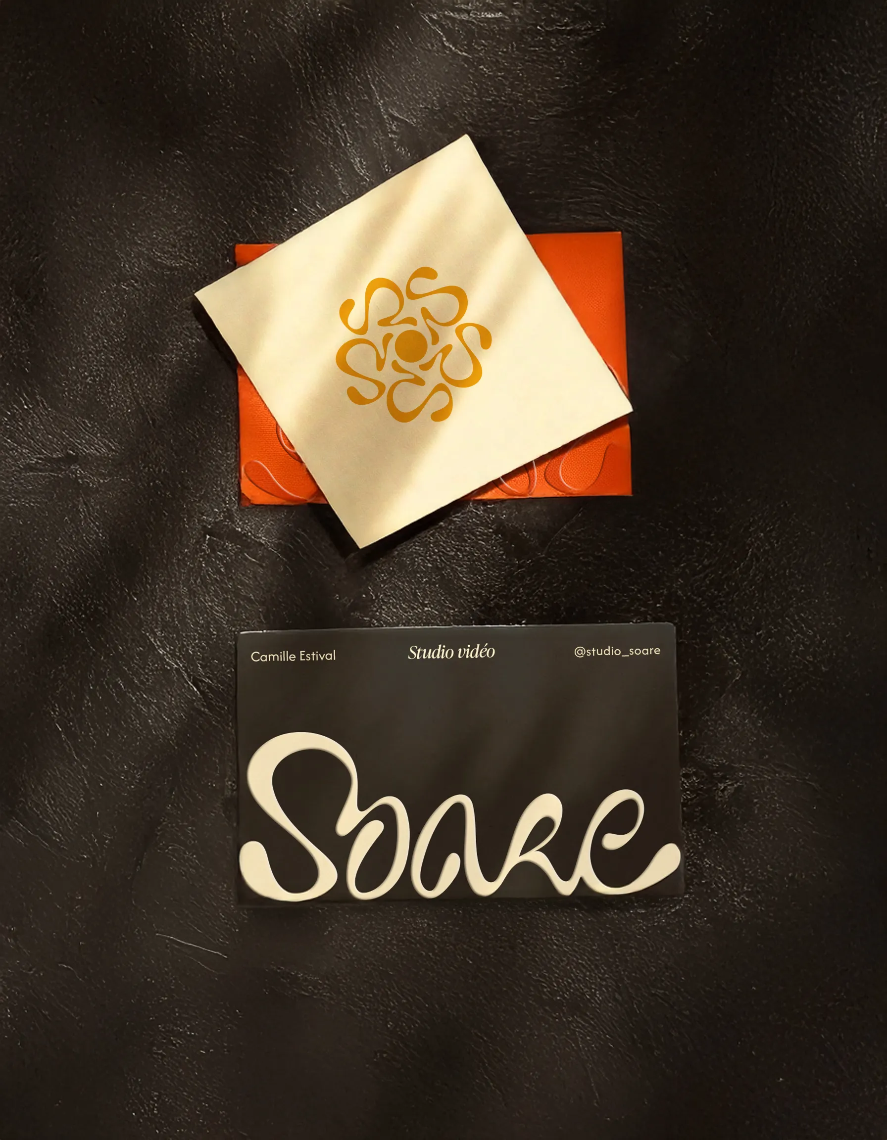 carte de visite de Studio Soare, studio créatif de production vidéo